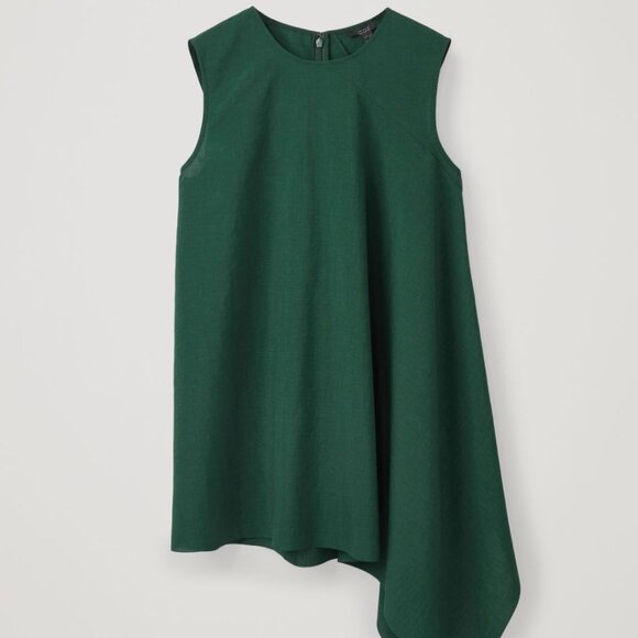 COS Asymmetrical Dark Green Tunic Tank - Picture 1 of 4